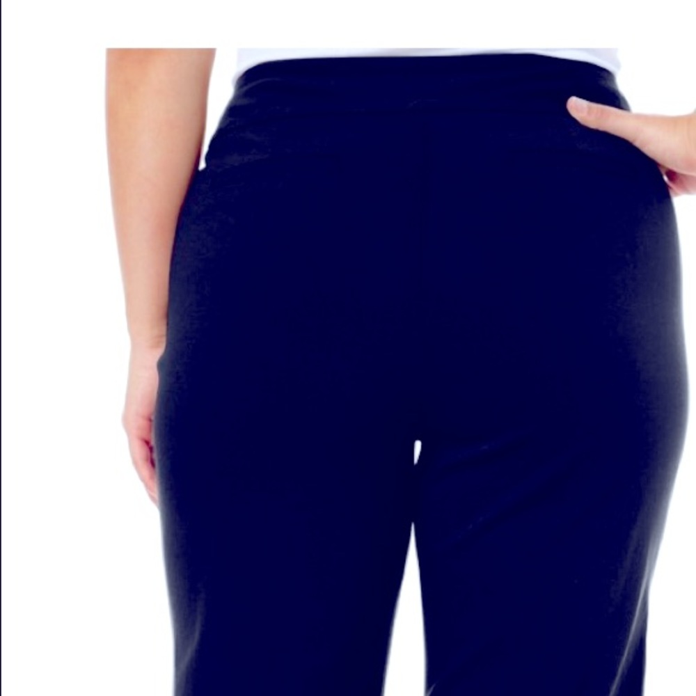Coral Bay Womens Solid Pull On Capris